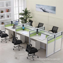 Commercial Furniture With Cabinet Fabric Meeting Room Chair Office Cubicles Workstation for 6 Seater